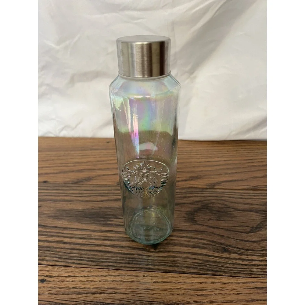 Lot of STARBUCKS Cups‎ - Joyful, Iridescent Glass, Frosted Green, Floral Poppies